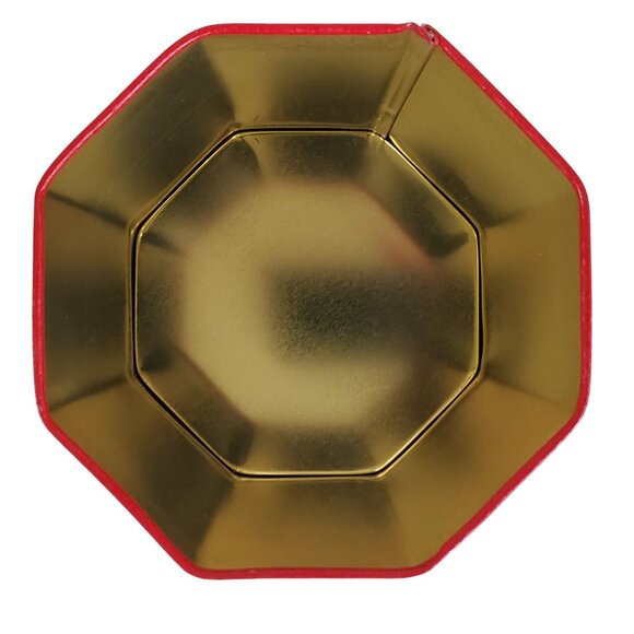 Vintage Coca-Cola Octagon Tin Classic 1950s Artwork 5.5" Collectible Storage - Picture 4 of 4